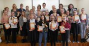 Победители и участники олимпиады с преподавателями