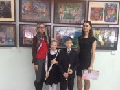 Слева направо Колесникова Е.В., Мария Андреева, Антон Дырин, Закутилина В.В.